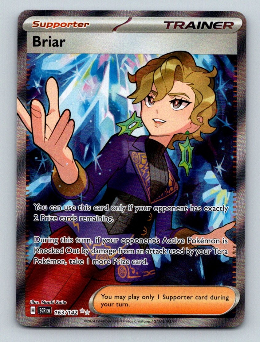 Briar 163/142 Ultra Rare Stellar Crown Pokemon Holo Near Mint