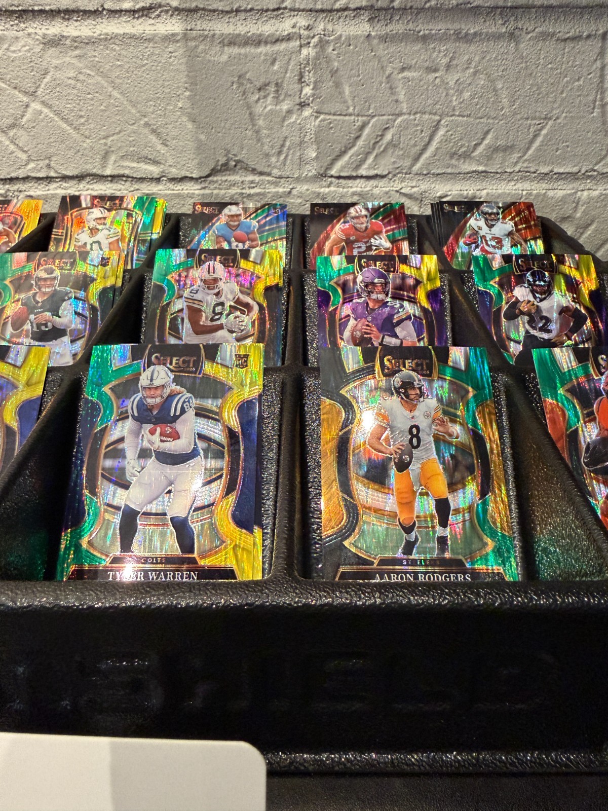 2025 Select Football Shock Prizm Parallels YOU PICK Green Yellow Red Blue