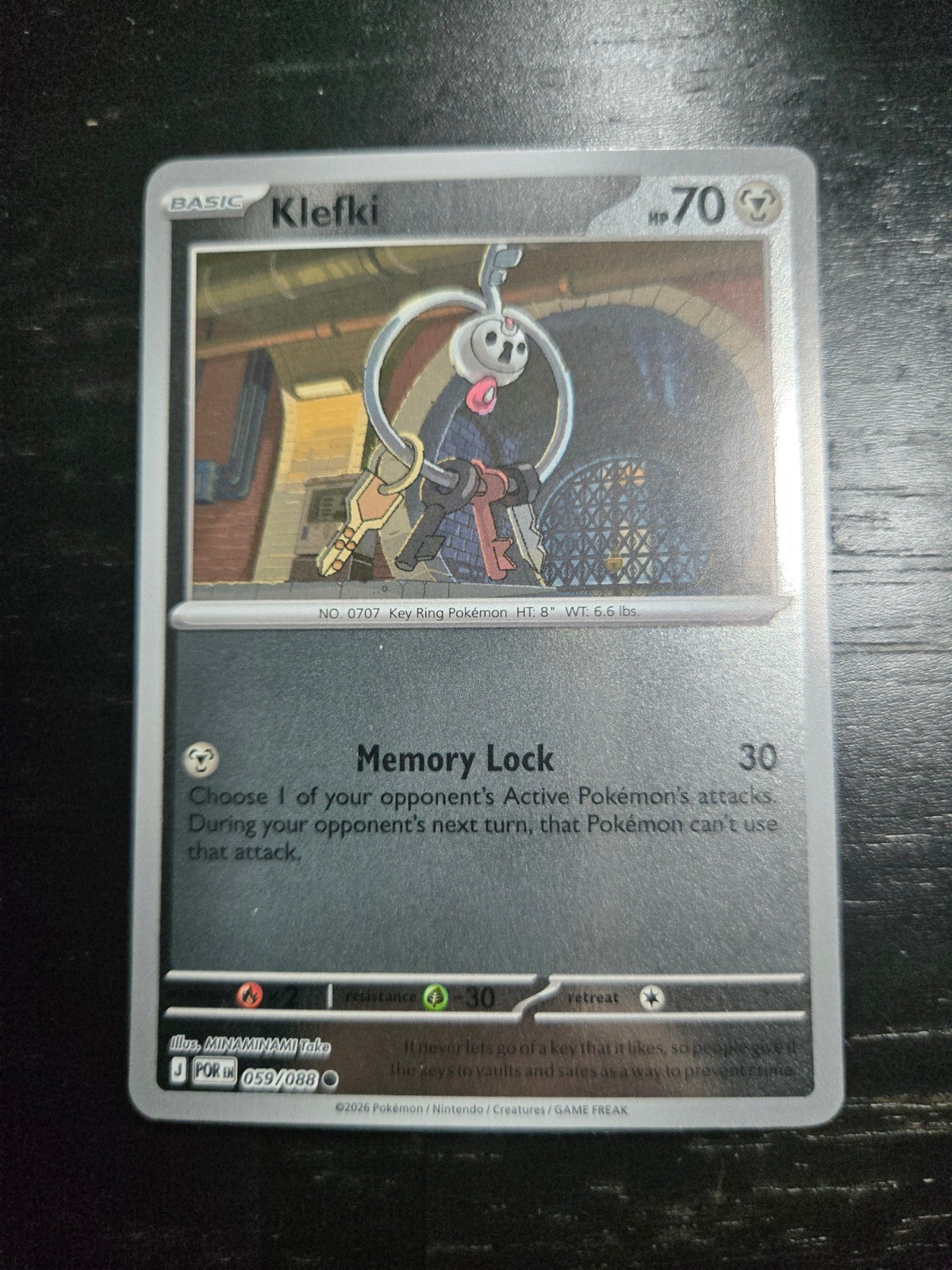 Klefki Reverse Holo Common ME03: Perfect Order 059/088 NM