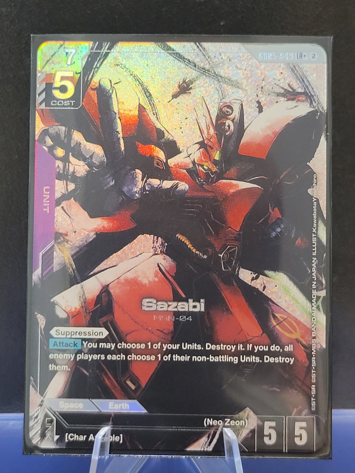 Bandai Gundam Card Game Sazabi Alt Art Foil EN LR+ GD05-049 LR+