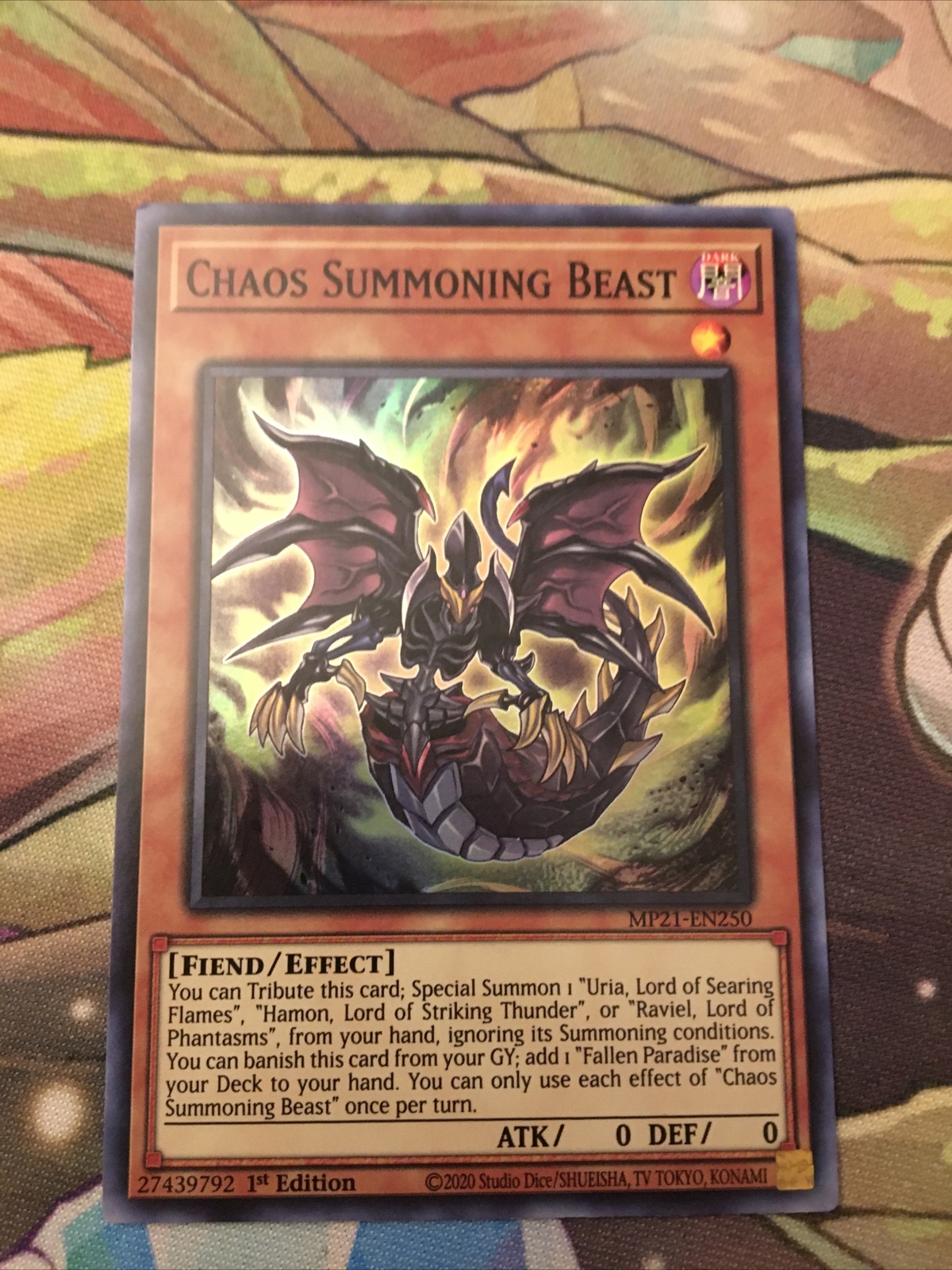Yugioh! Chaos Summoning Beast – MP21-EN250 – Super Rare – 1st Edition – VLP