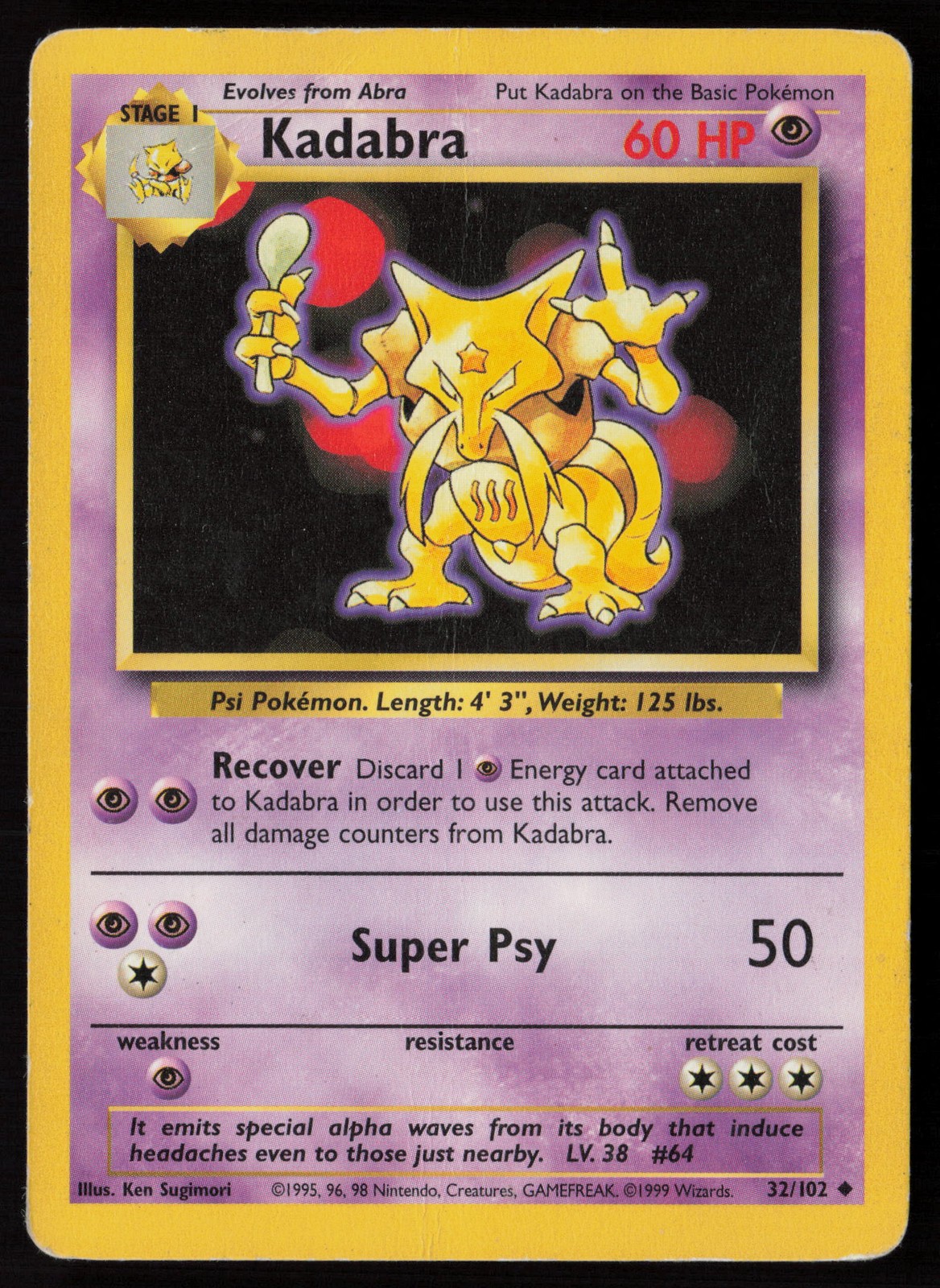 Base Set #032/102 Kadabra