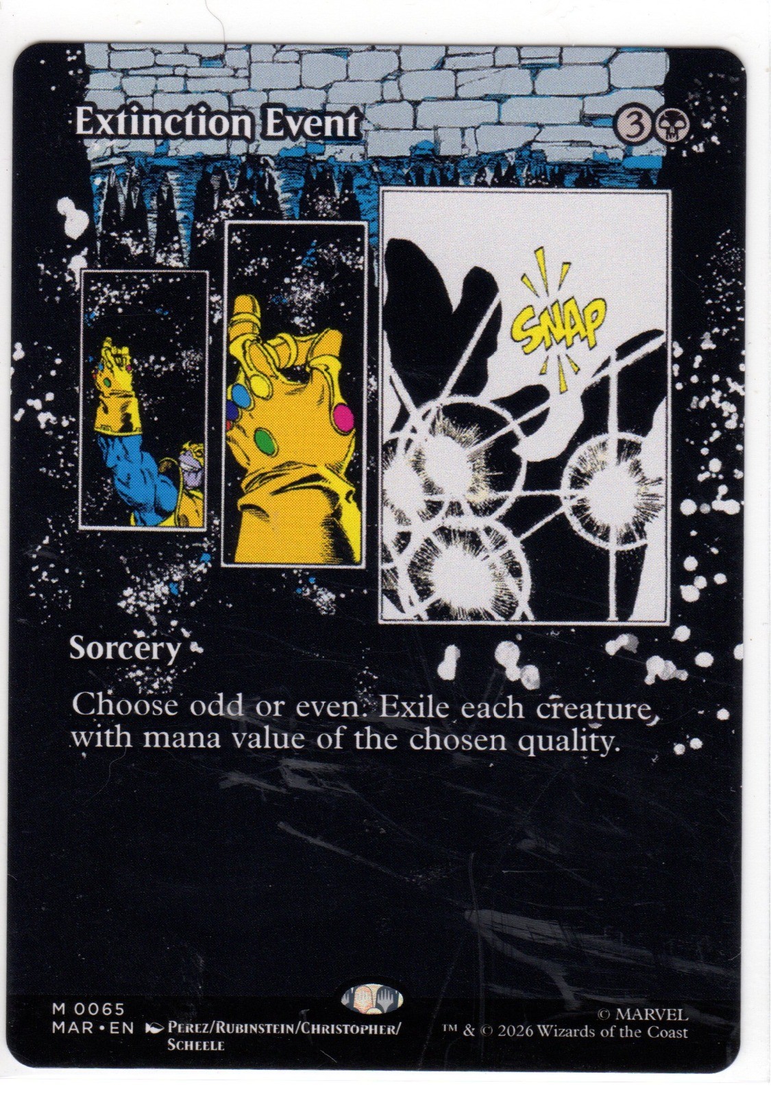 Extinction Event (Borderless) M Marvel Universe Eternal-Legal 65 NM