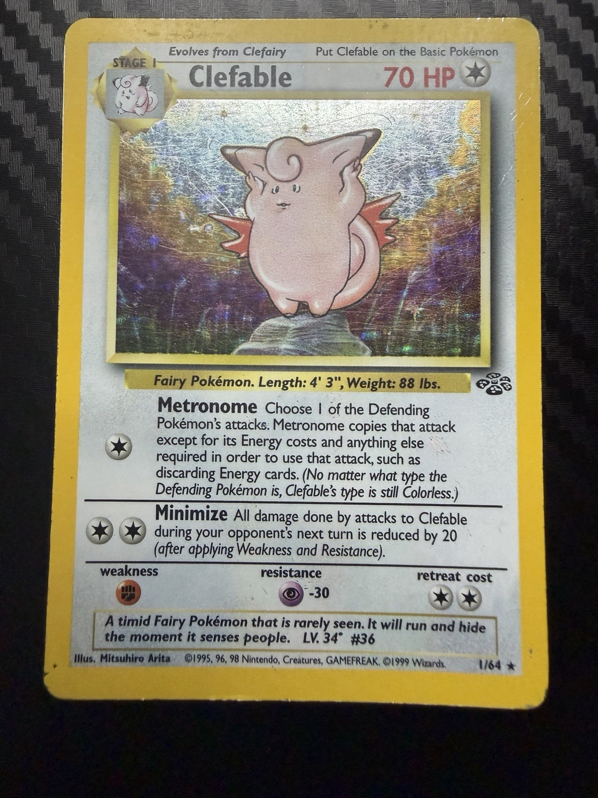 Clefable 01/64 Jungle Holo