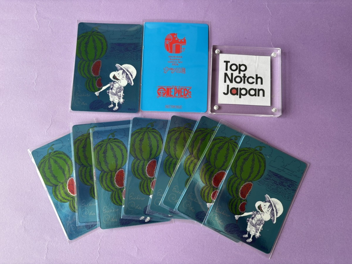 Set of 10 One Piece Luffy Natsucomi 2026 Meta-Kira Promo Card Japan Exclusive