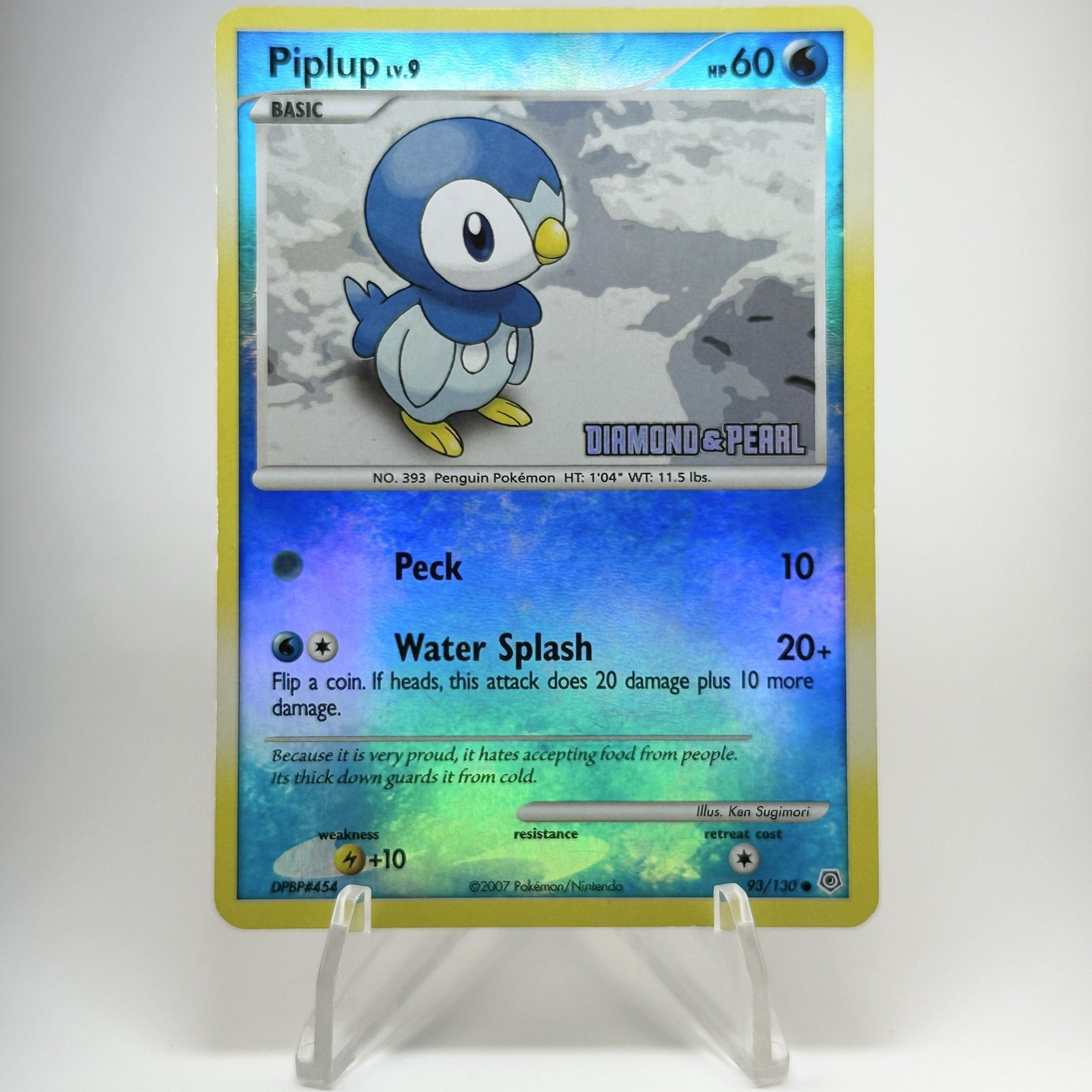 Piplup Burger King Promo 93/130 Diamond & Pearl Pokemon TCG Card Lightly Played