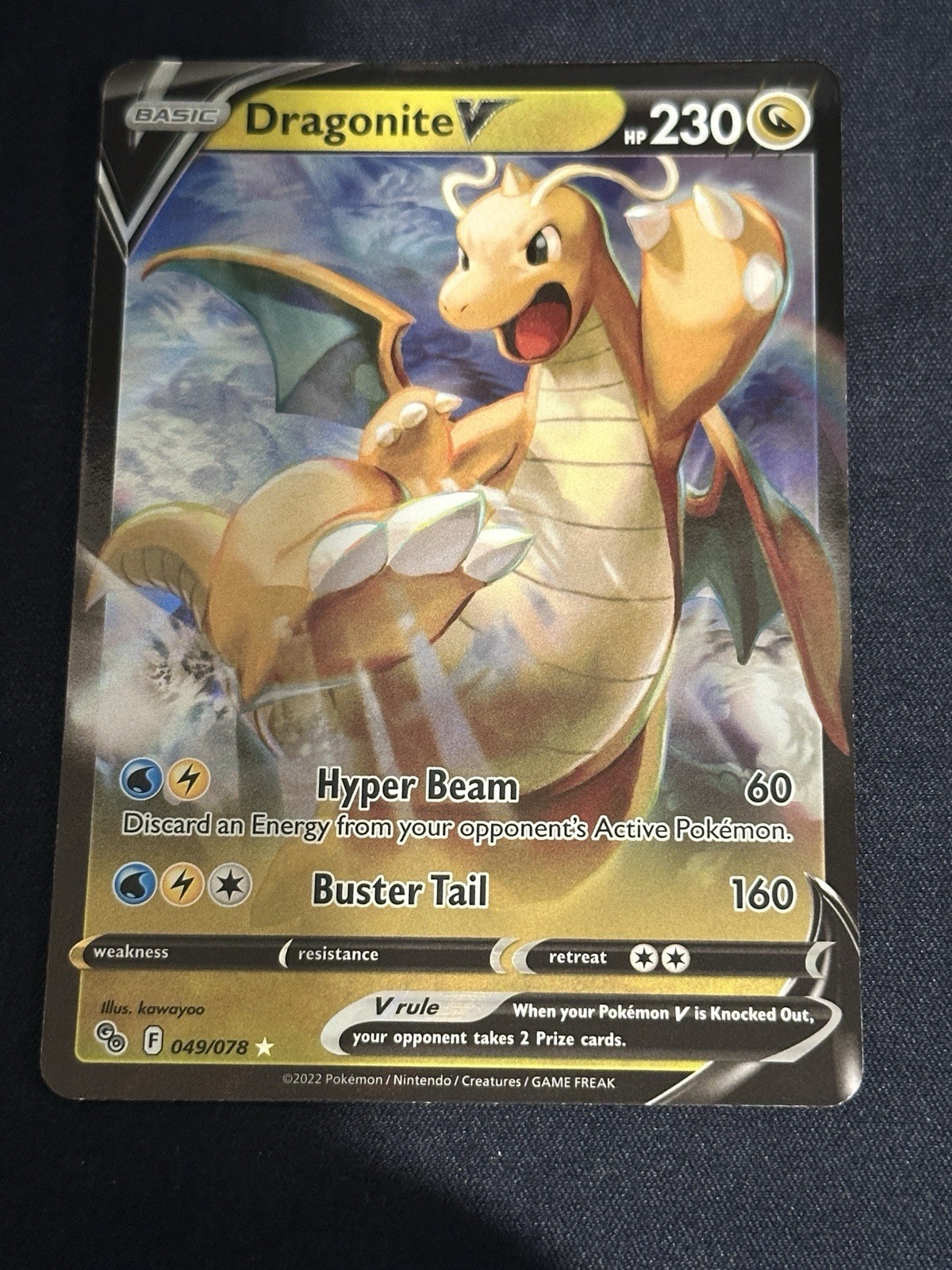 Pokémon Dragonite V #49/78 (Holo) Pokemon Go LP
