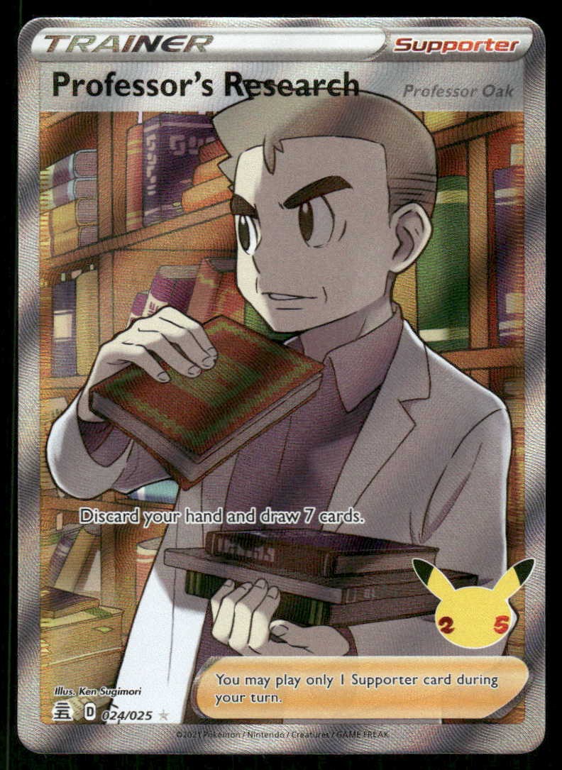 Pokemon Professor’s Research (Professor Oak) Celebrations 024/025 Holo NM/M