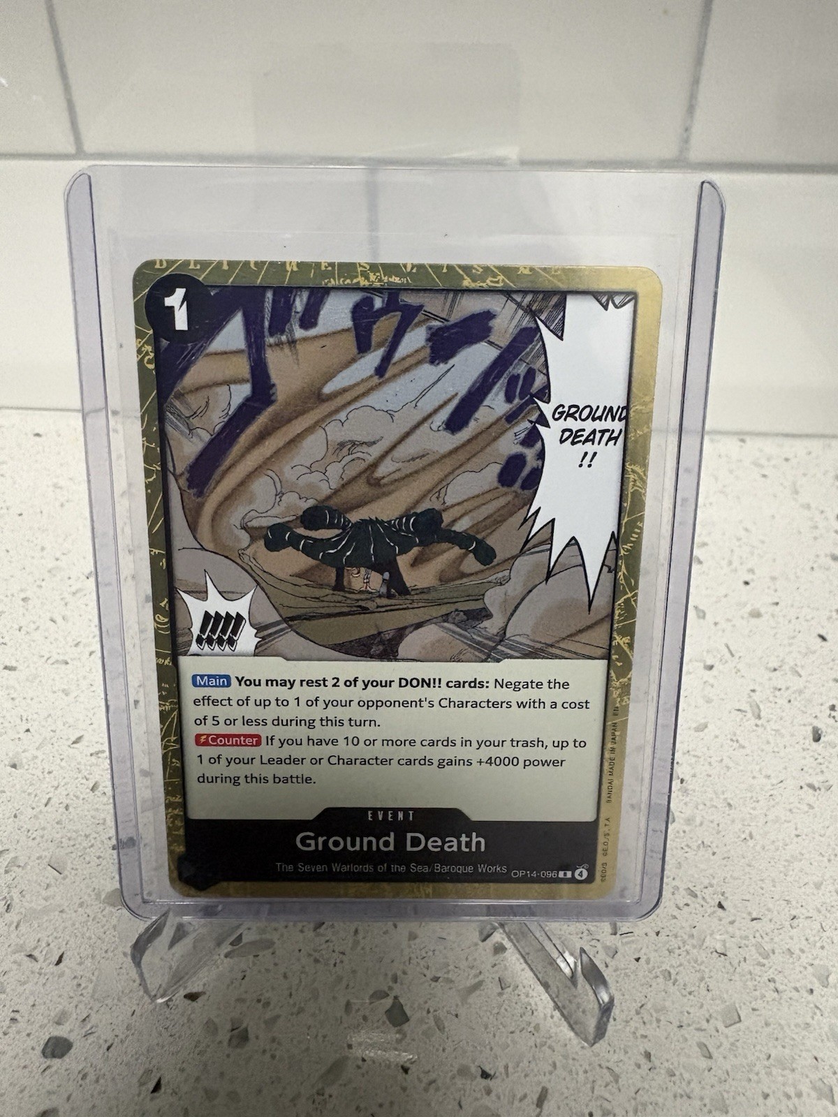 One Piece CCG Ground Death OP14-098 Seven Warlords Event Cost 1 EN
