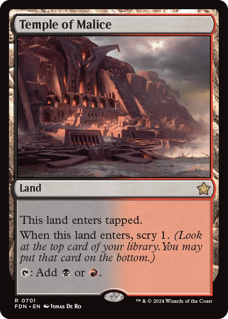 Temple of Malice [Foundations] Near Mint