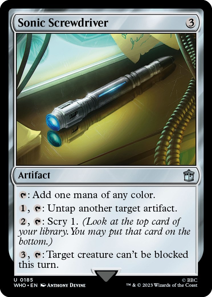 Sonic Screwdriver (0185) – 185 – Universes Beyond: Doctor Who – MTG