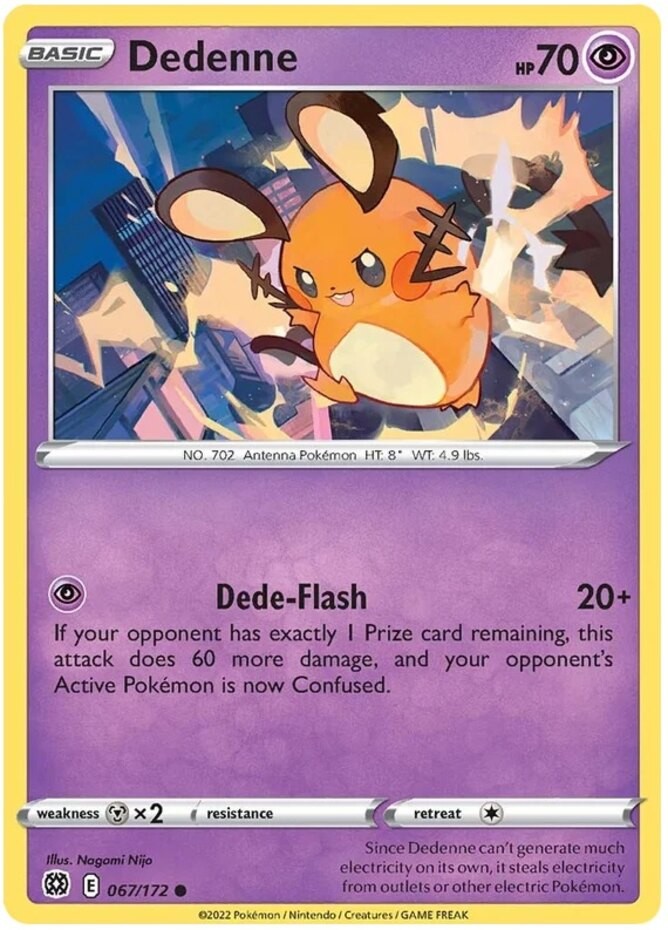 Dedenne – 067/172 – Common – Near Mint