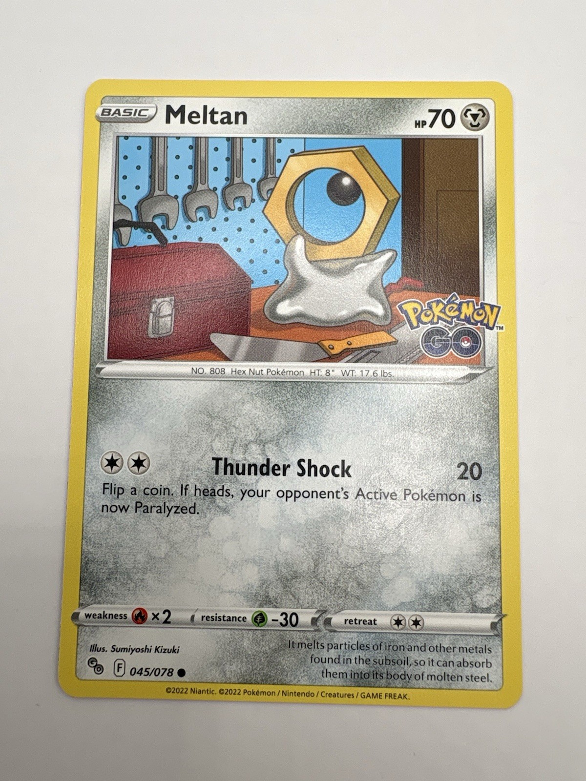 Meltan 045/078 Pokemon Pokemon GO Common Near Mint