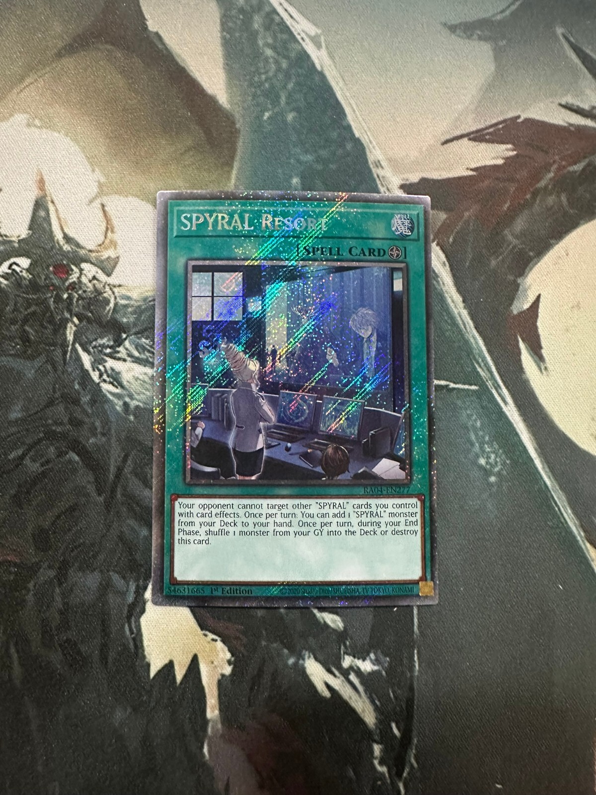 Yugioh SPYRAL Resort Platinum Secret Rare RA04