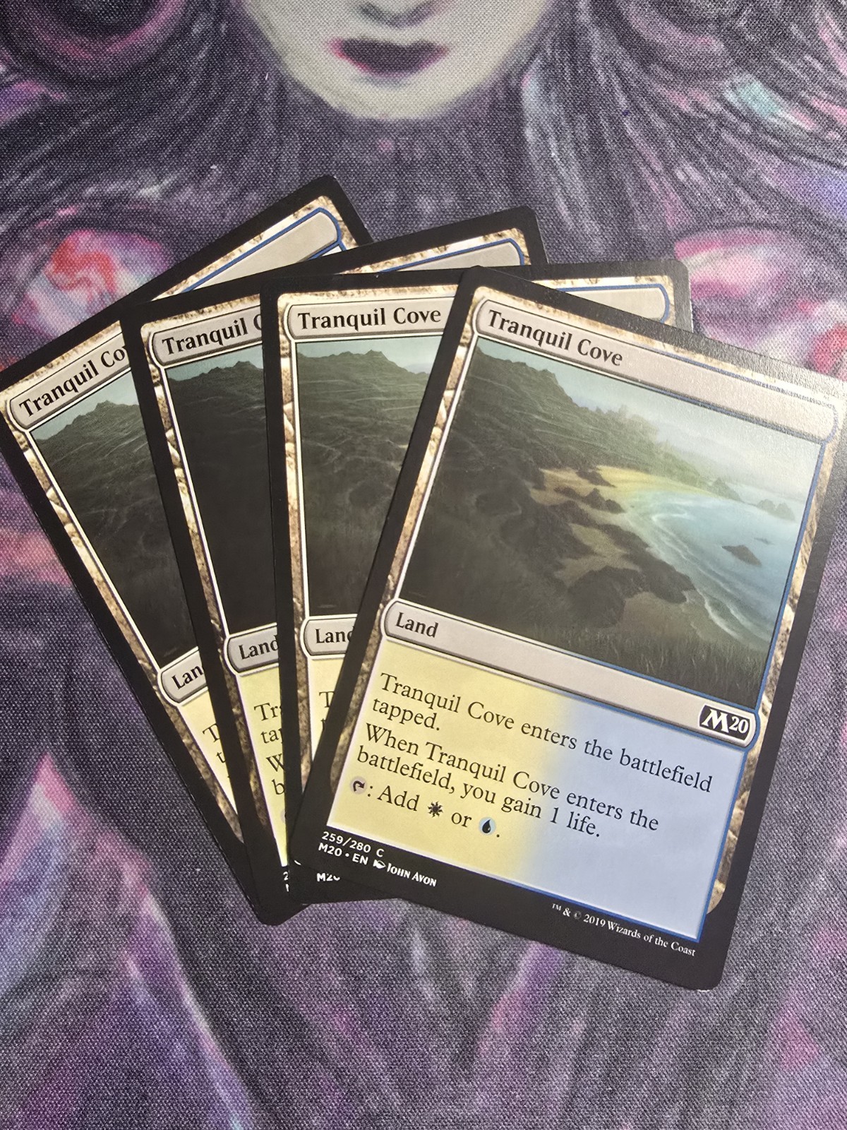 x4 Tranquil Cove C MTG Core Set 2020 M/NM, English