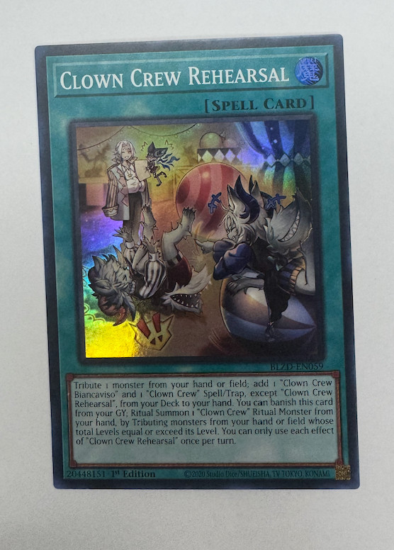 Clown Crew Rehearsal – BLZD-EN059 – Super Rare – Blazing Dominion – NM/M