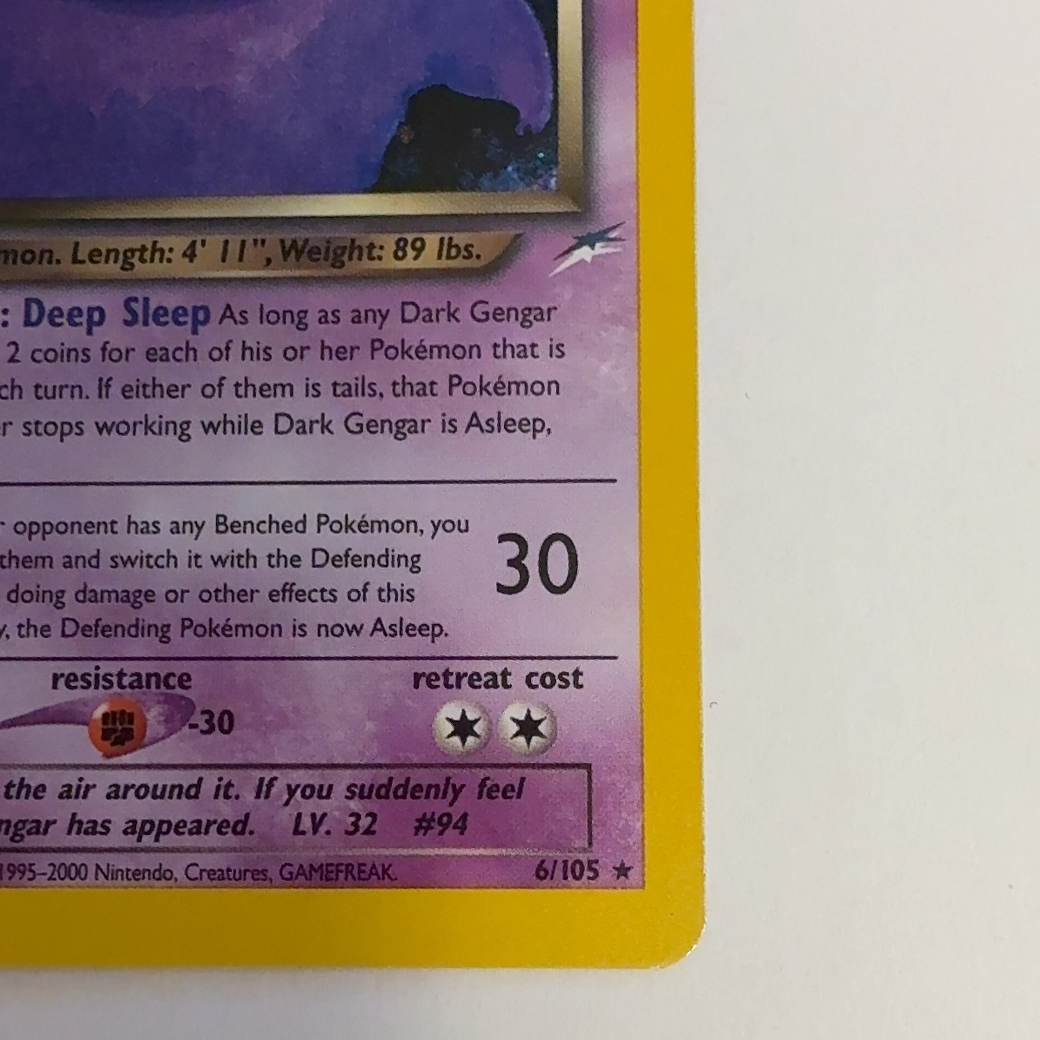 Dark Gengar 6/105 Neo Destiny Holo