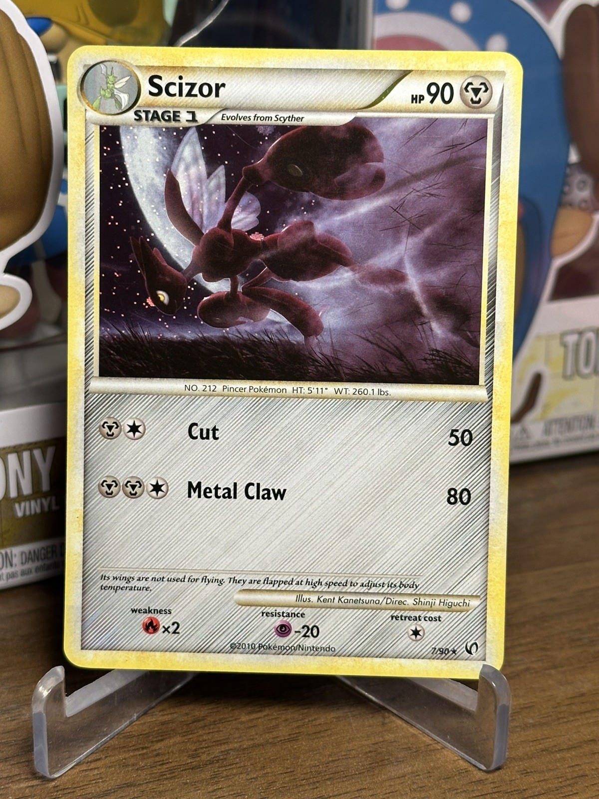 Pokemon TCG Scizor 7/90 Holo Rare Undaunted 2010 NM