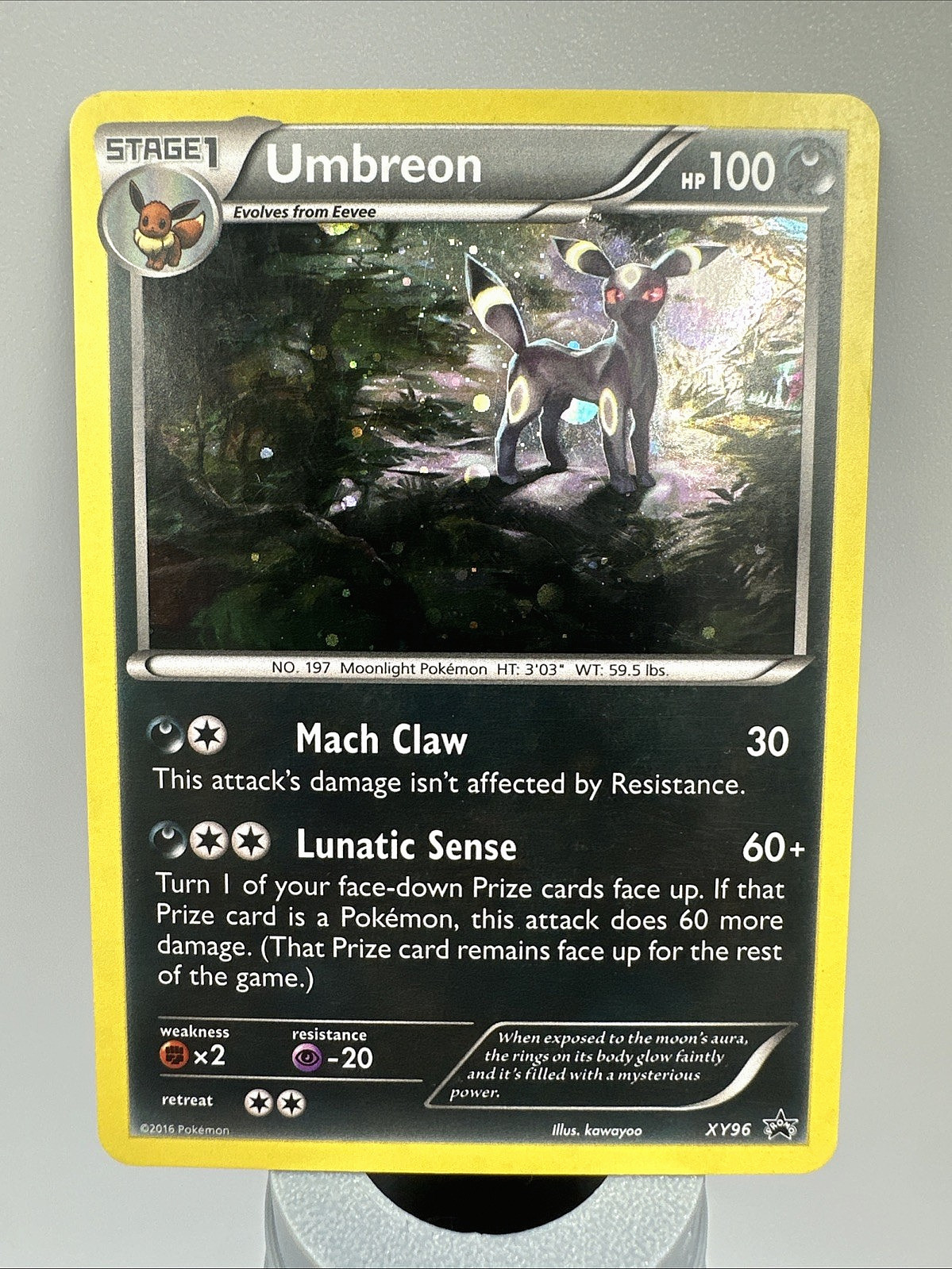 Umbreon XY96 Black Star Promo Holo Card 2016 Nice Condition