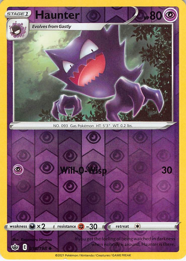 Haunter 056/198 SWSH06: Chilling Reign Reverse Holofoil