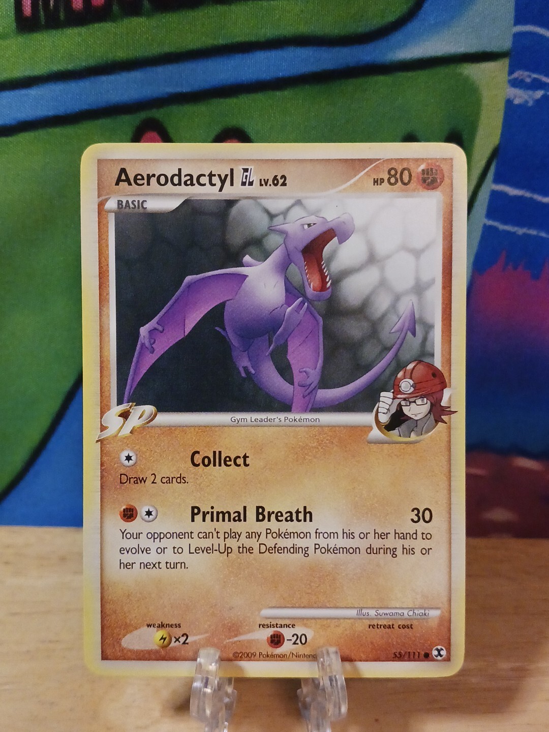 Aerodactyl GL 055/55 Common Rising Rivals Pokemon Card 231017 NM