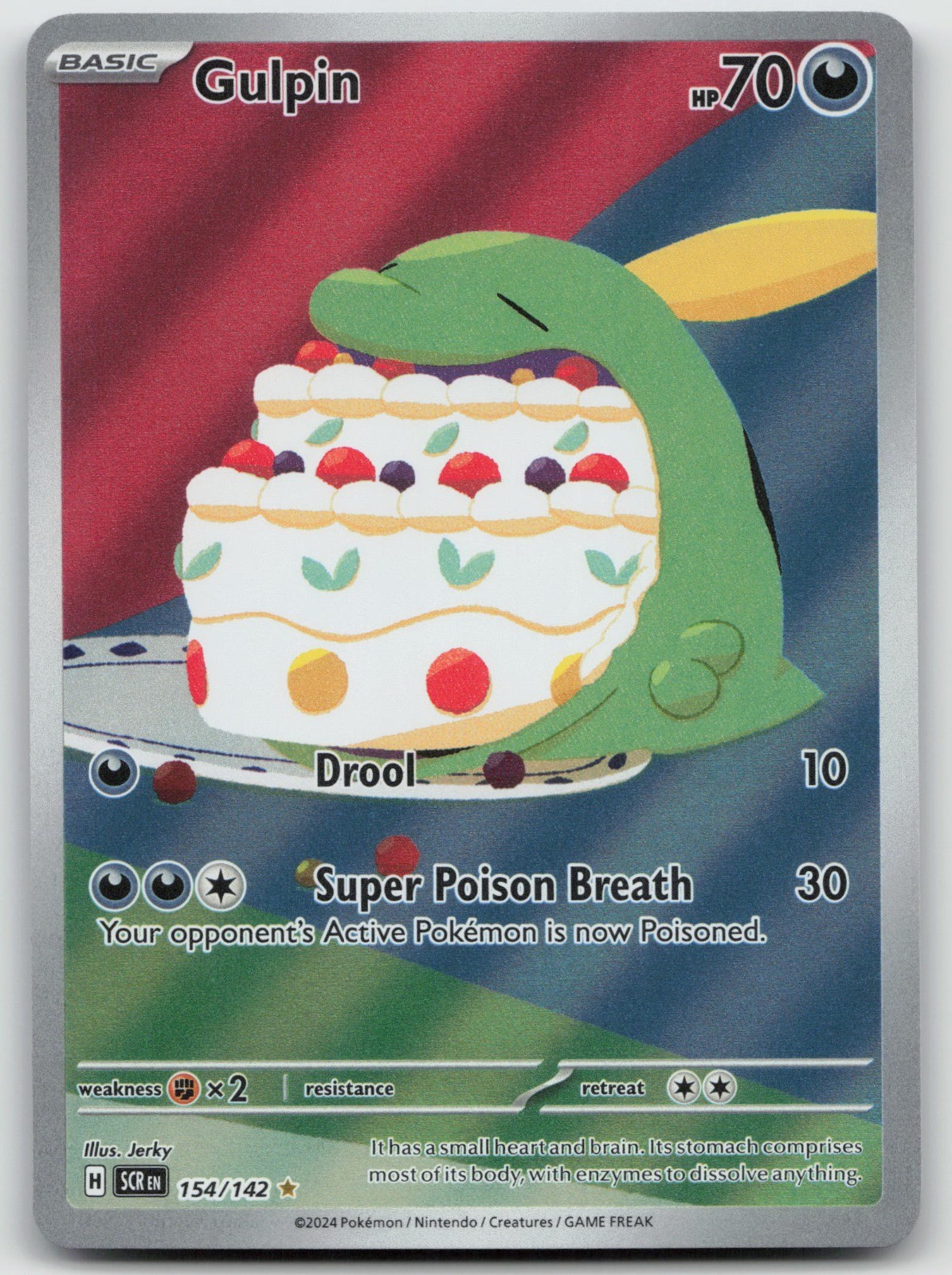 Gulpin Holo Illustration Rare SV07: Stellar Crown 154/142 NM