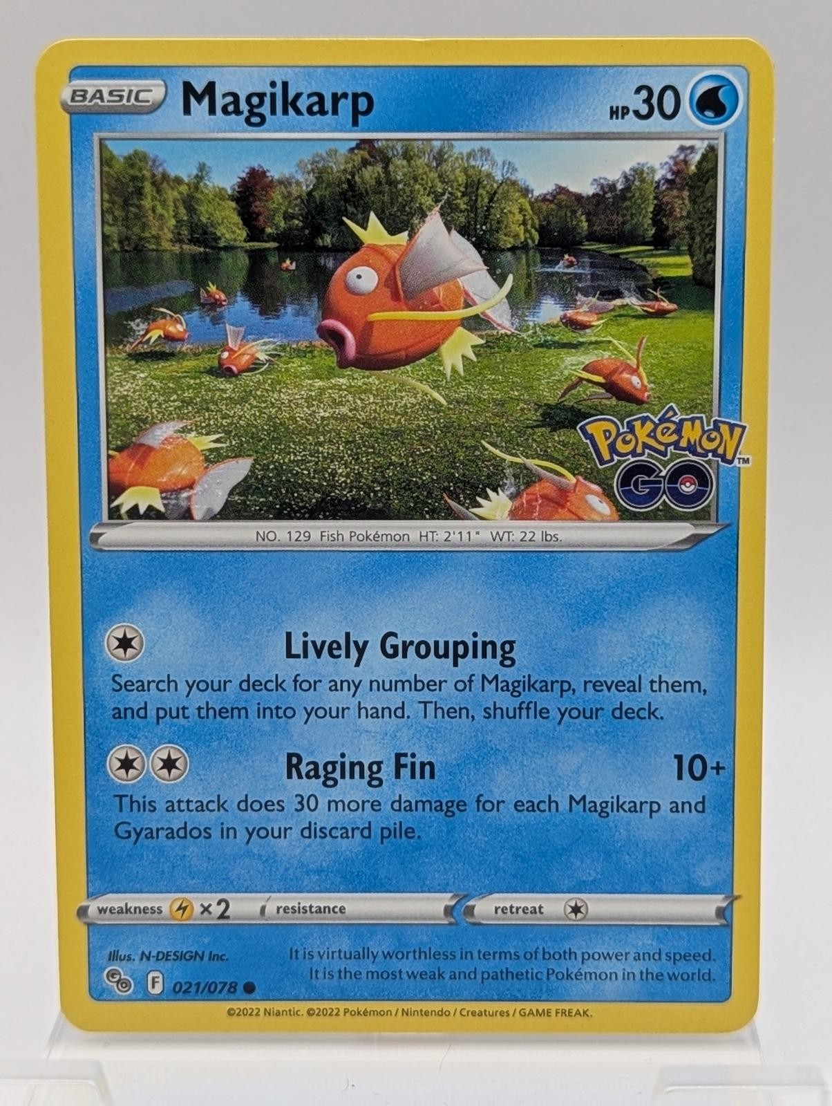 Magikarp 021/078 Common Pokemon GO Pokemon NM N-DESIGN Inc.