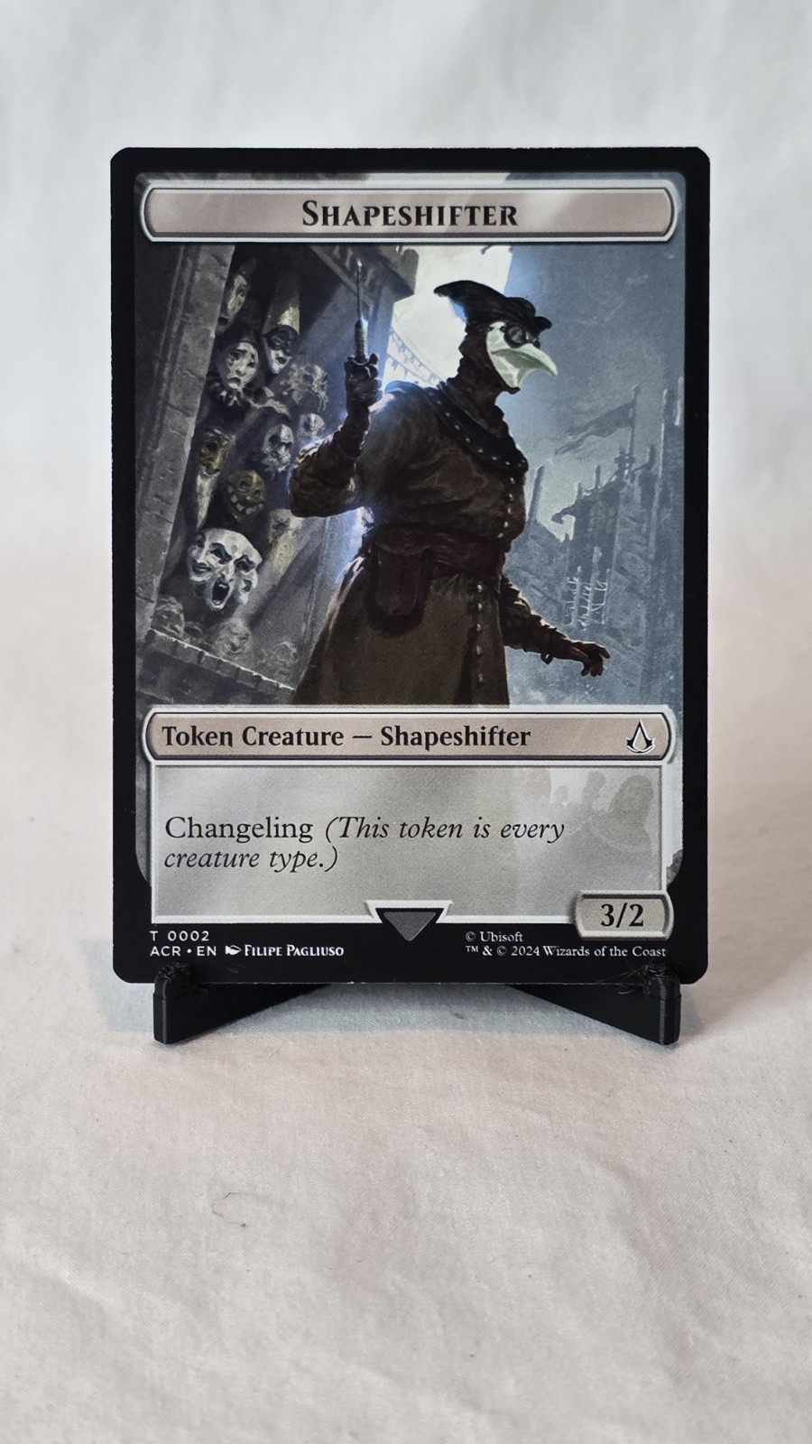 MTG Shapeshifter Token Assassin’s Creed Universes Beyond LP Magic The Gathering.