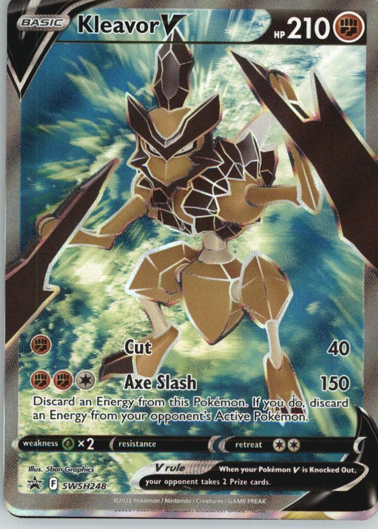 Kleavor V (Full Art) SWSH248 Holo Promo Sword & Shield Promo Pokemon Near Mint