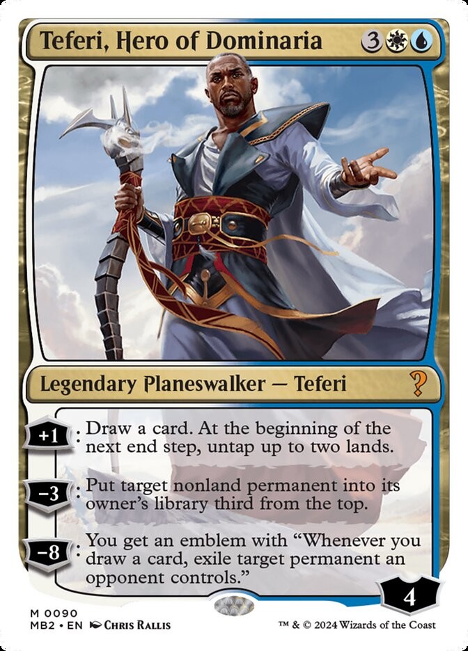 MTG Magic the Gathering Teferi, Hero of Dominaria (90/390) Mystery Booster 2 LP