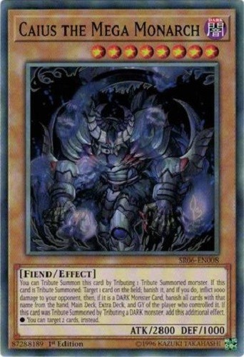 *** CAIUS THE MEGA MONARCH *** MINT/NM 1ST EDITION SR06-EN008 YUGIOH!
