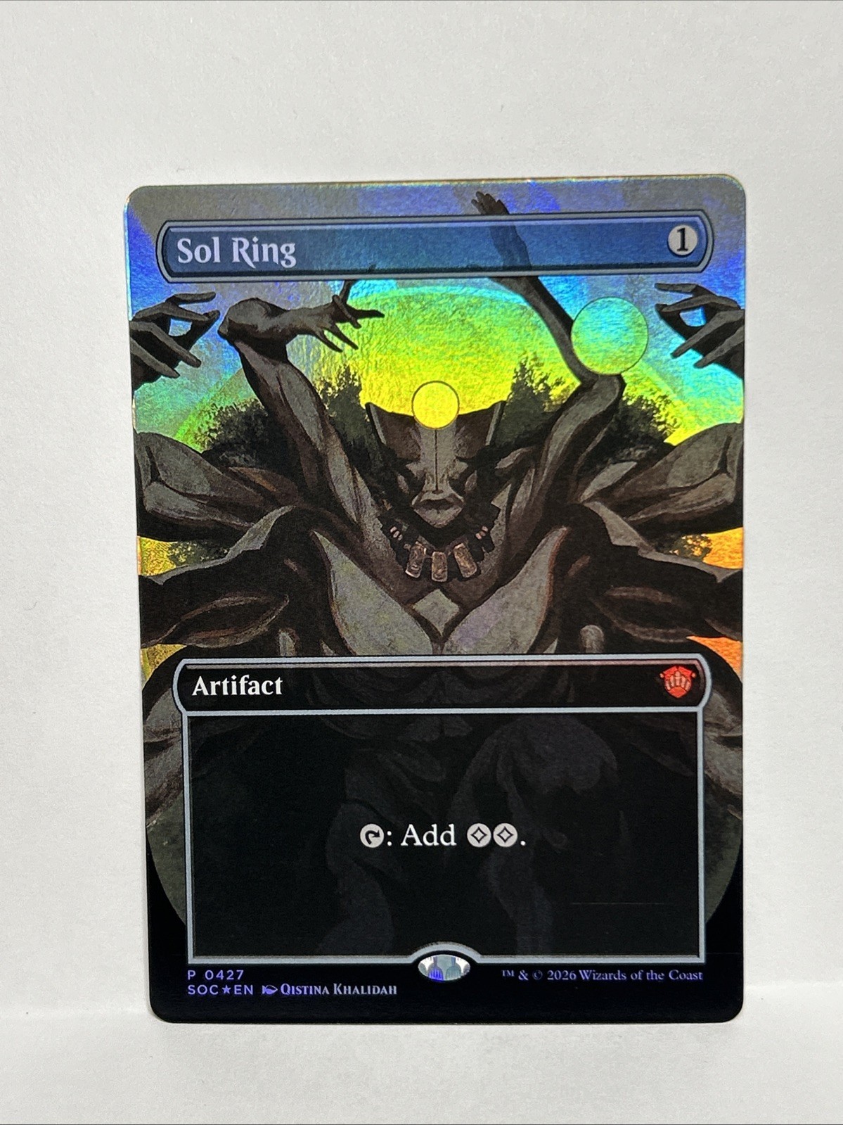 MTG Sol Ring Borderless Foil NM Commander: Secrets of Strixhaven Magic 427💎