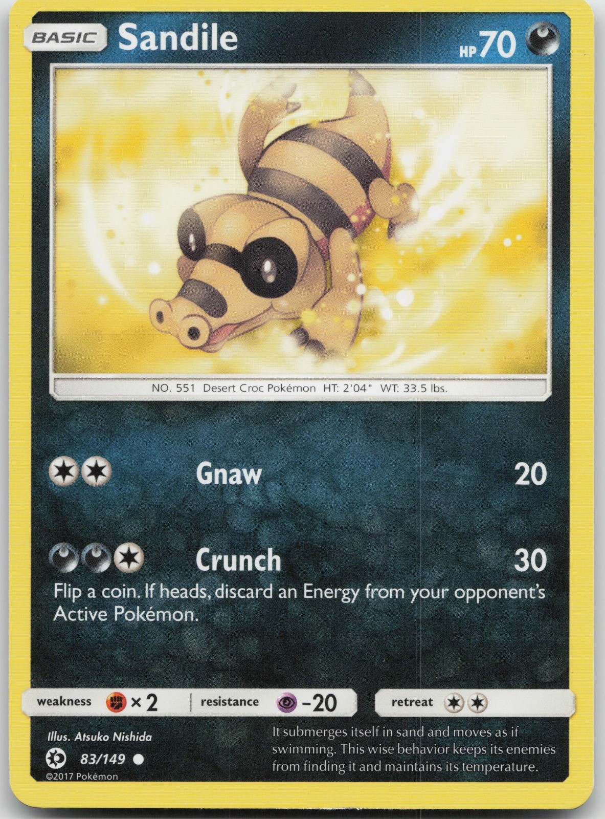 Sandile Common Darkness SM Base Set 83/149 LP 2017 Atsuko Nishida