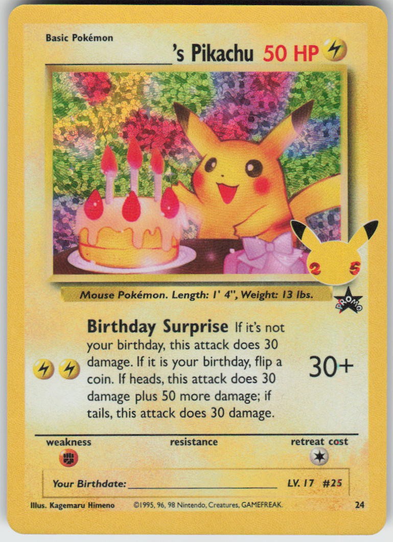 _____’S PIKACHU 24 CLASSIC COLLECTION CELEBRATIONS: CLASSIC COLLECTION HOLO NM