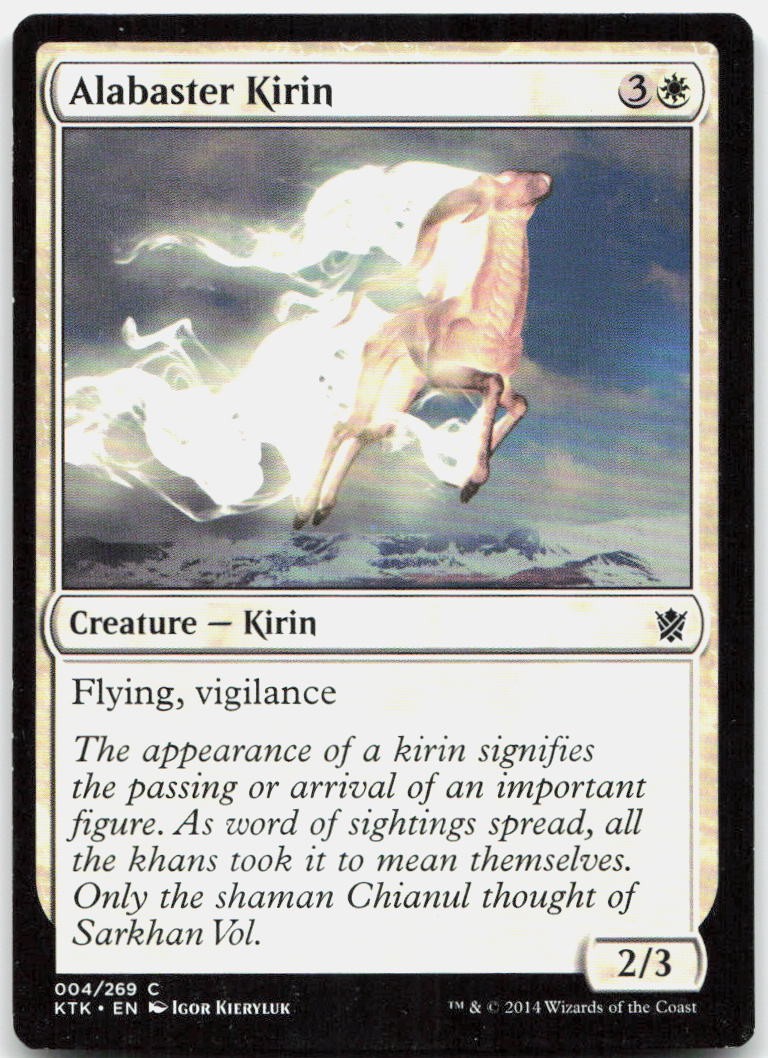 Alabaster Kirin C Khans of Tarkir 4 NM Igor Kieryluk