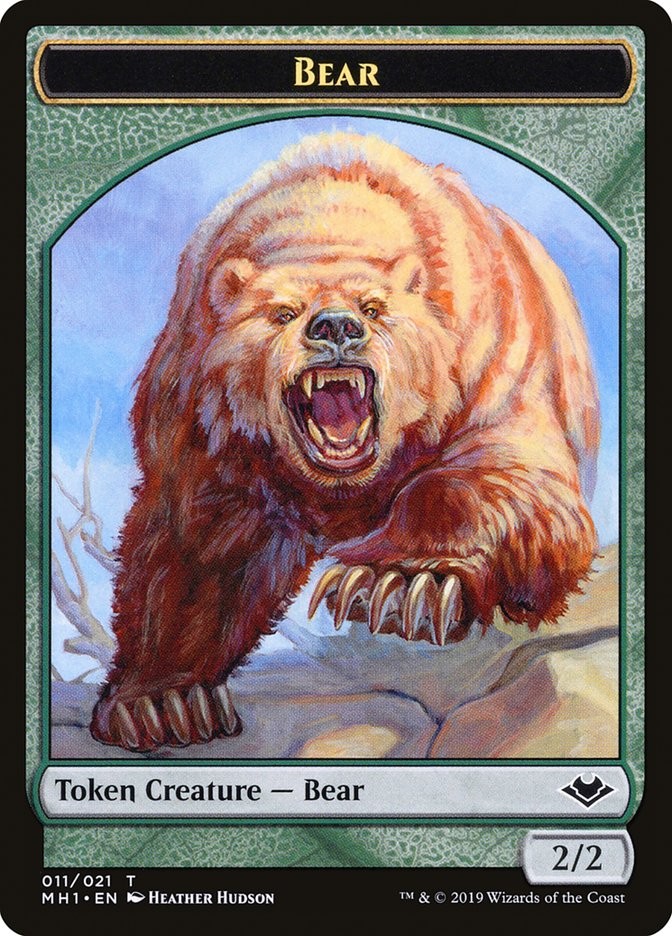 Bear (2/2) MTG Modern Horizons Commander Deck Token NM x4 Playset – Magic Cards