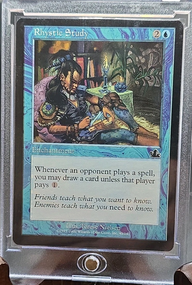 Rhystic Study Prophecy MTG Regular Lightly Played