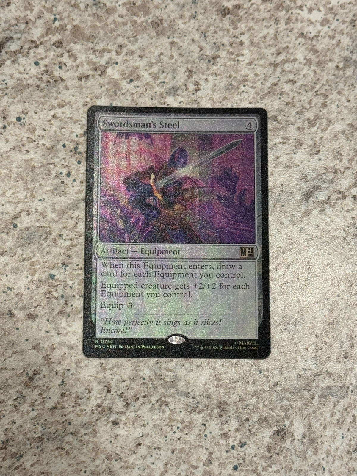 Swordsman’s Steel Commander: Marvel Super Heroes Foil 752