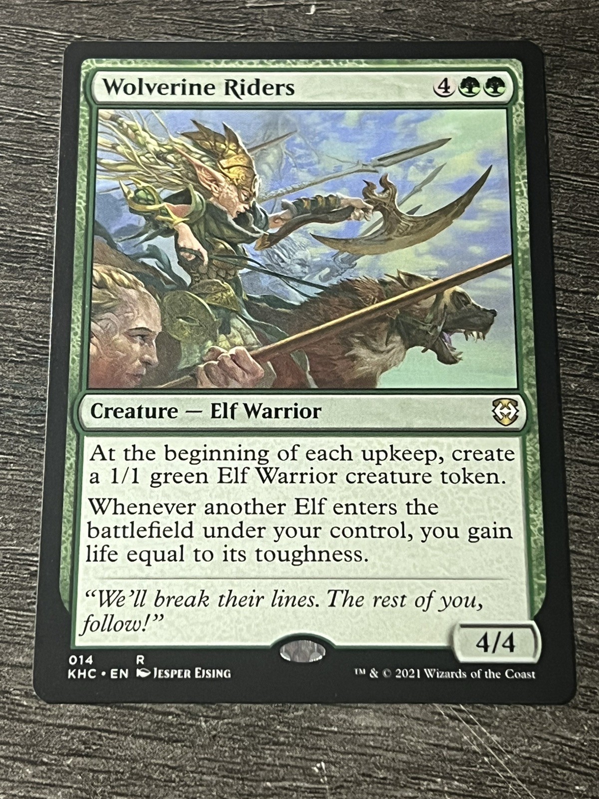 Wolverine Riders MTG Kaldheim Commander #014 NM English Elf Tribal Magic