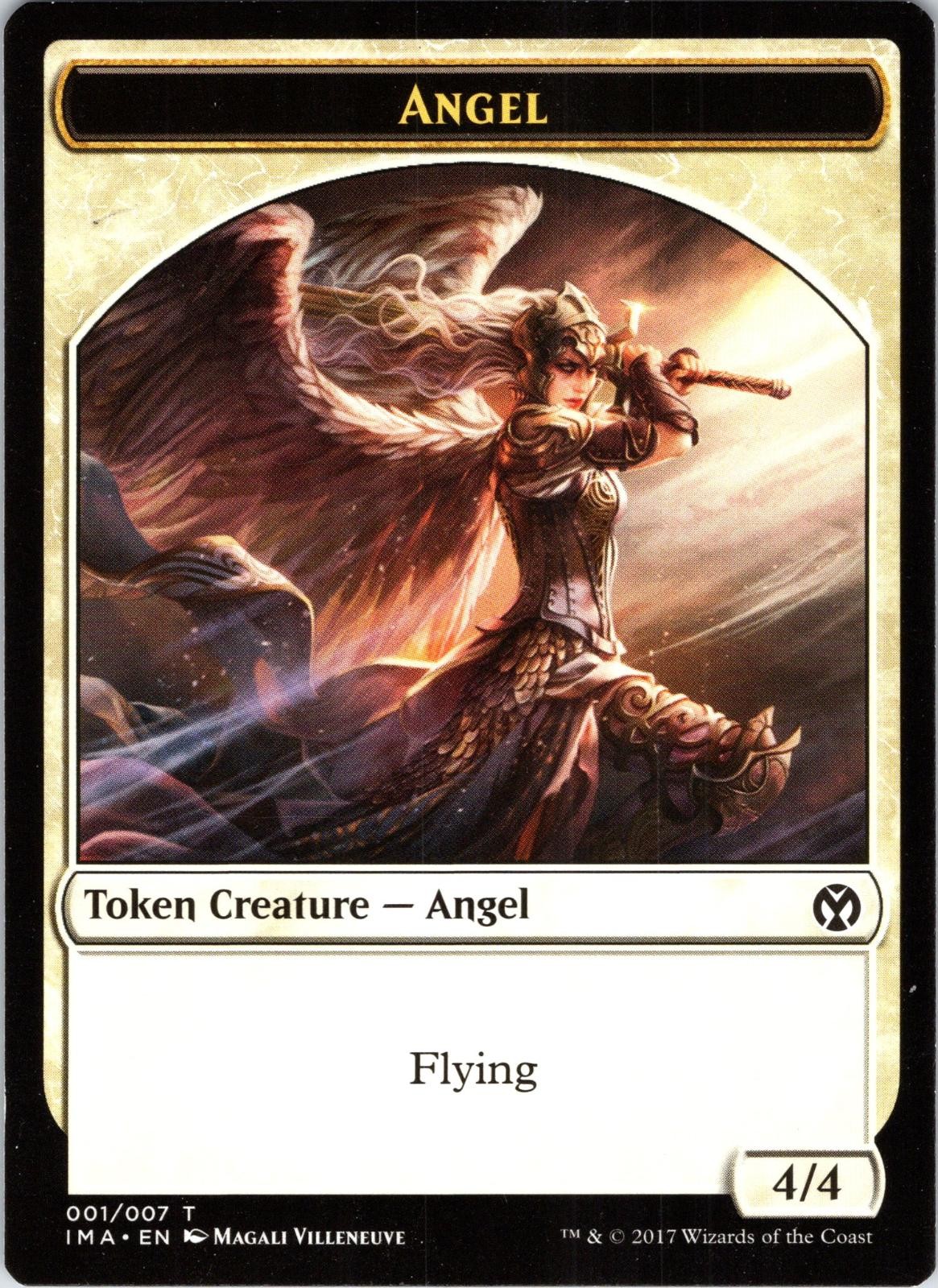 Angel Token (001) 1 Token Iconic Masters Magic: The Gathering Near Mint