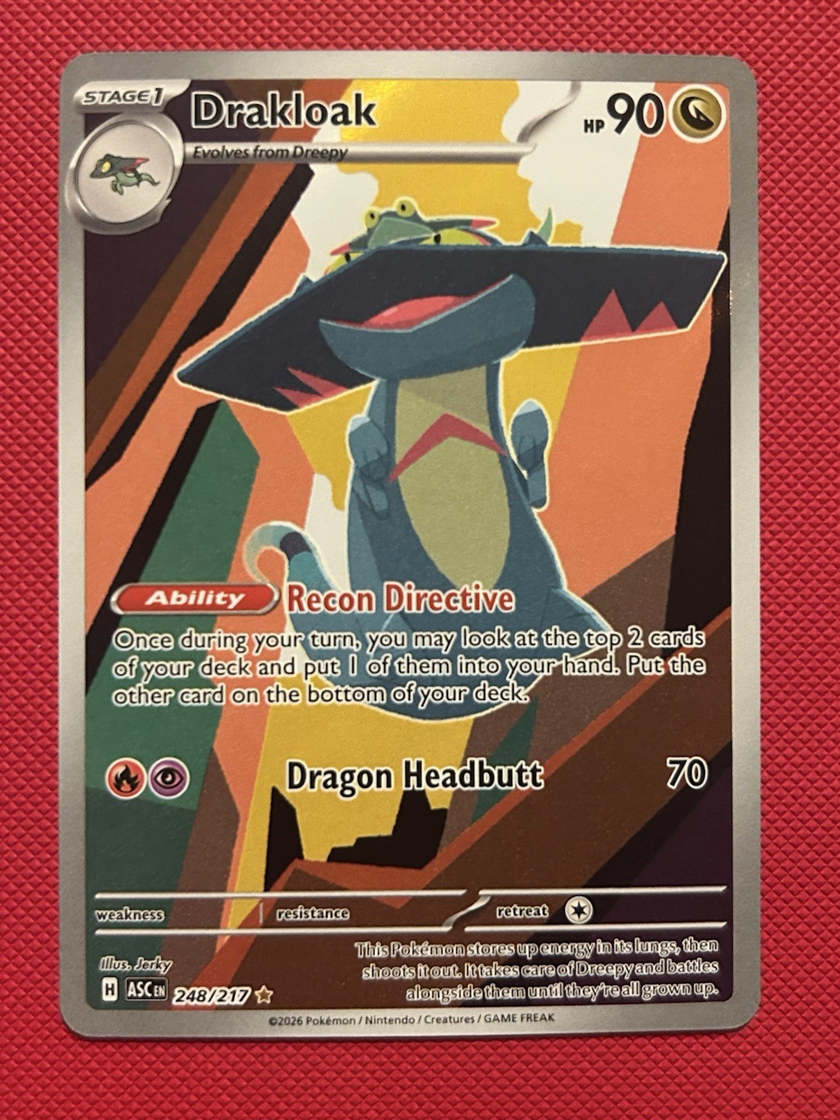 Drakloak 248/217 Me: Ascended Heroes Pokemon Card Illustration Rare Holo