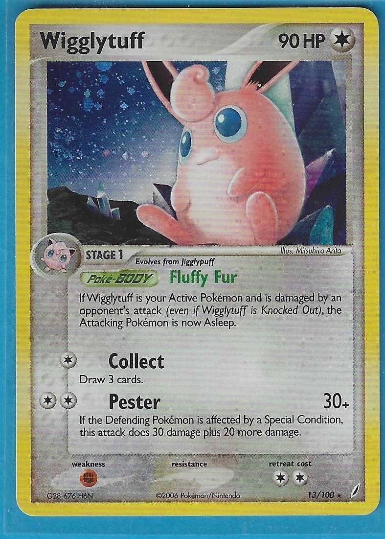 Pokemon Crystal Guardians “Wigglytuff” 13/100 Holo X1