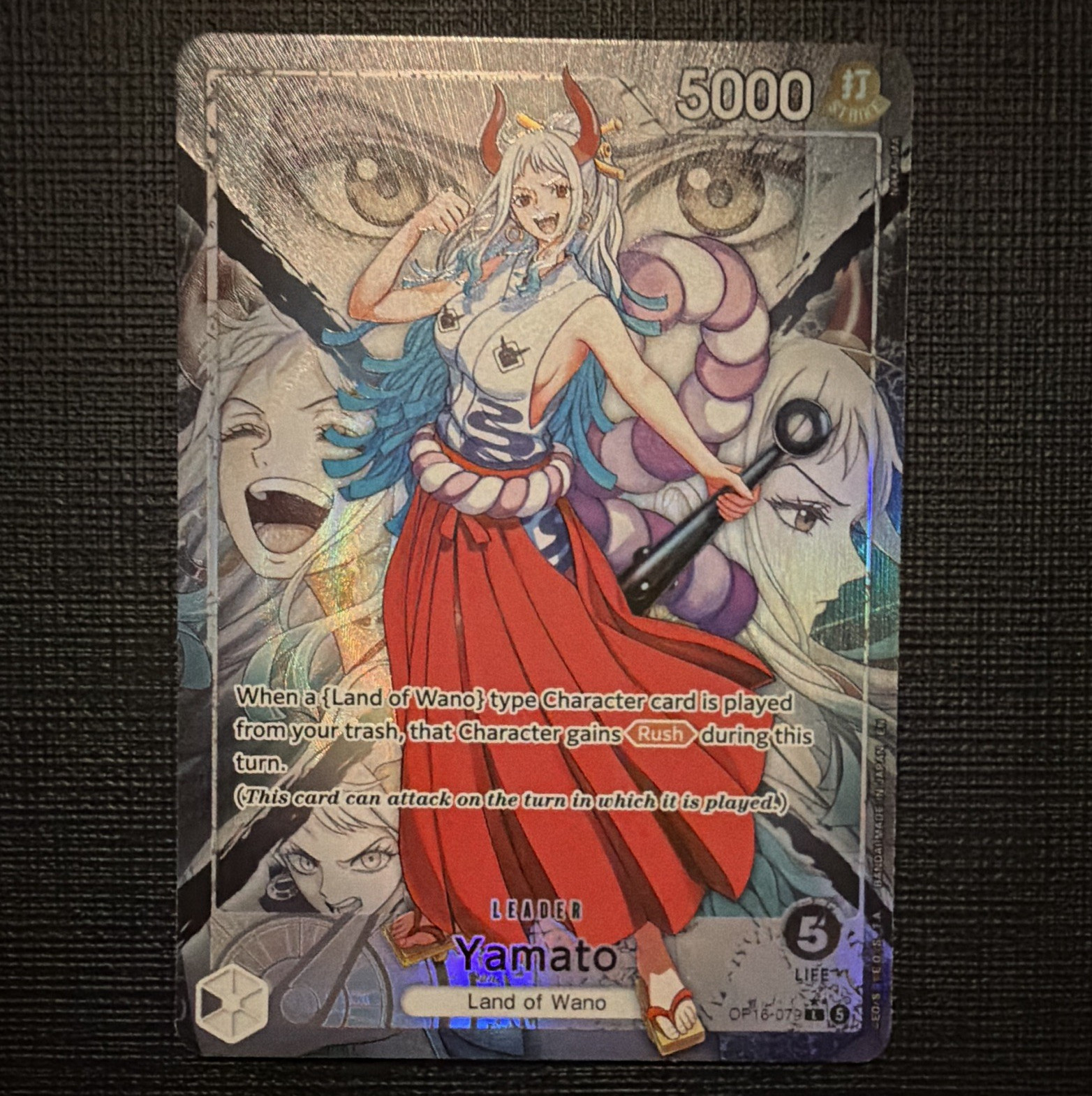Yamato OP16-079 Leader Alternate Art The Time of Battle One PIece English Card