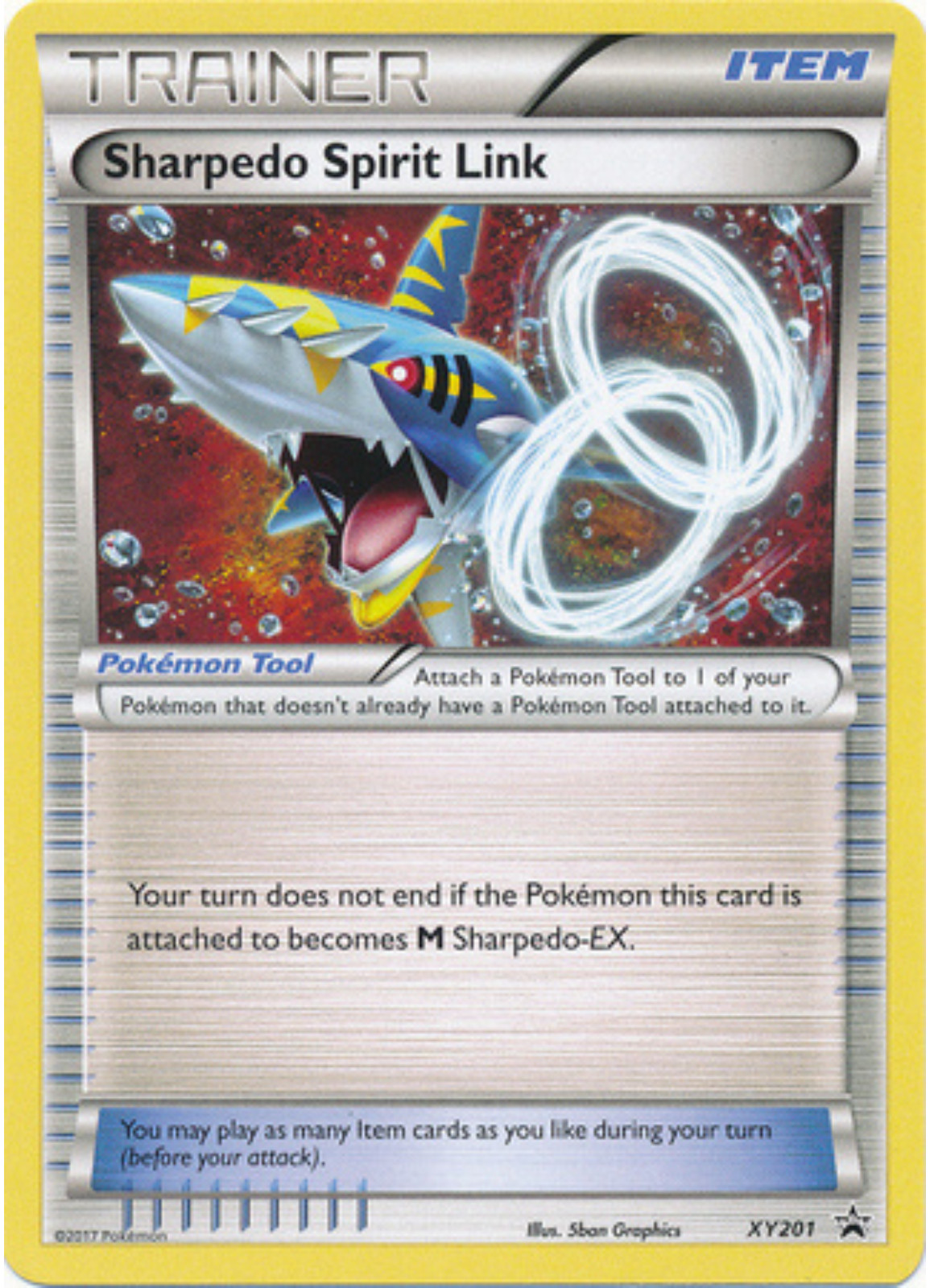 Pokémon TCG – Sharpedo Spirit Link – XY201 – XY Black Star Promos [Near Mint]