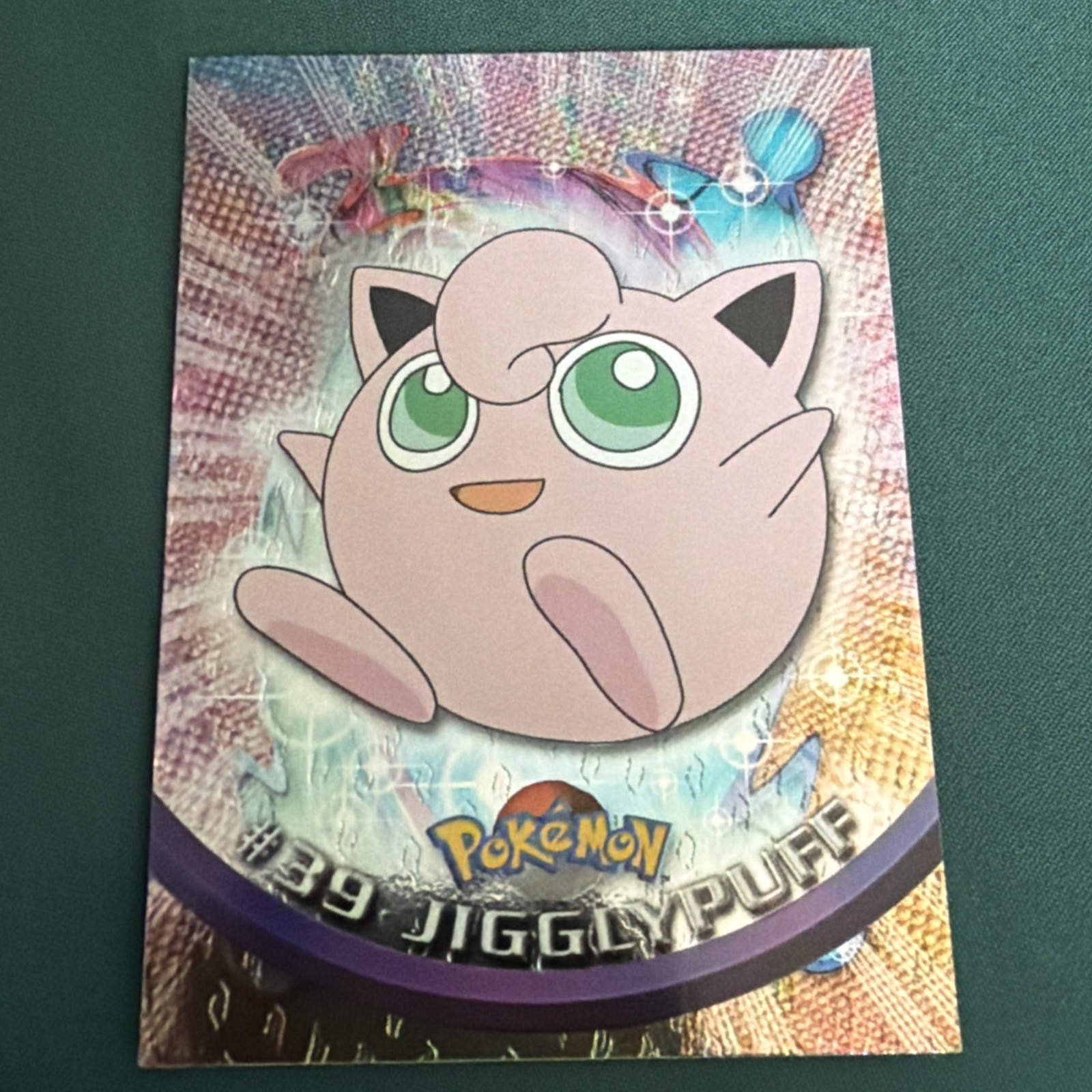 Jigglypuff #39 TOPPS Black Label Series 1 – Flames Foil Pokemon Card – MP/LP