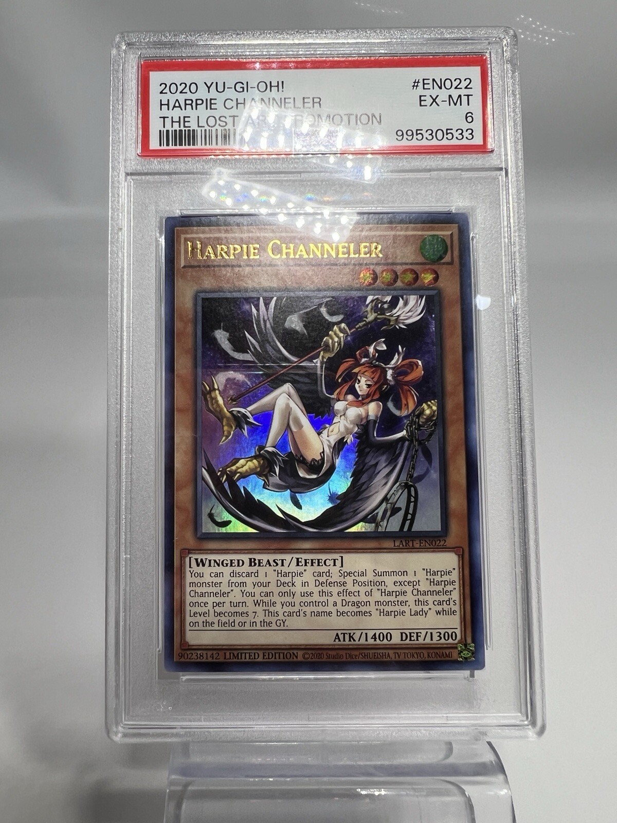Yu-Gi-Oh! Harpie Channeler Ultra Rare LART-EN022 – PSA 6