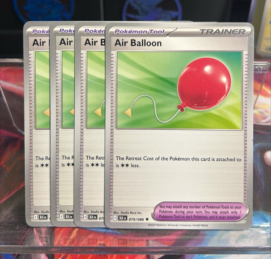 [4x Playset] Air Balloon 079/086 Sv: Black Bolt Pokemon TCG