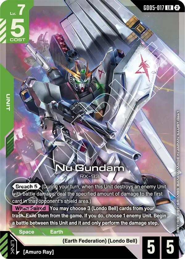 Gundam Card Game GD05 Singles – You Pick / Complete Your Set!