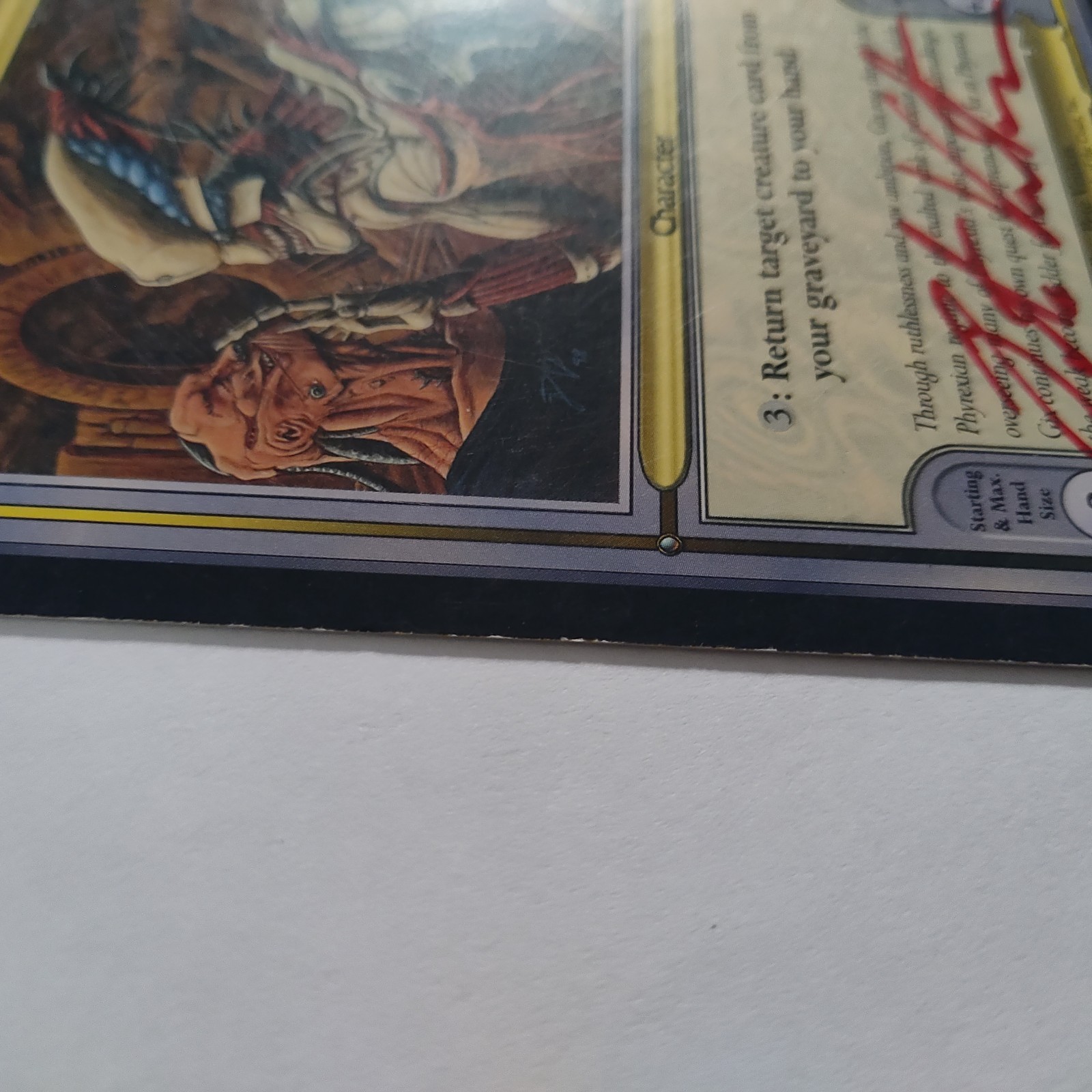 MTG Gix (Oversized) Vanguard – Signed by Artist Pete Venters (Red)