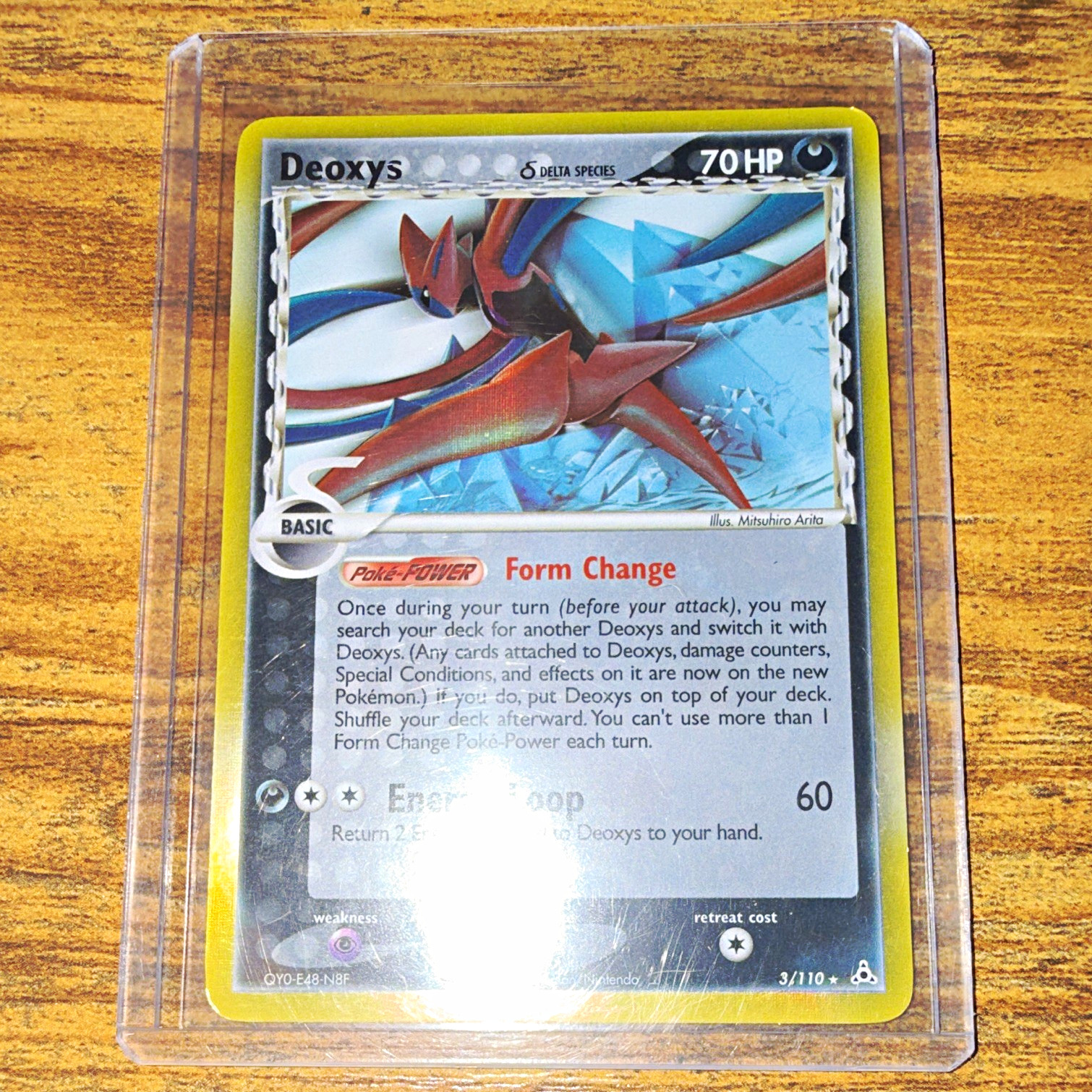 Pokemon Company Deoxys 3/110 Holon Phantoms Holo Rare 70 HP Eng 2006
